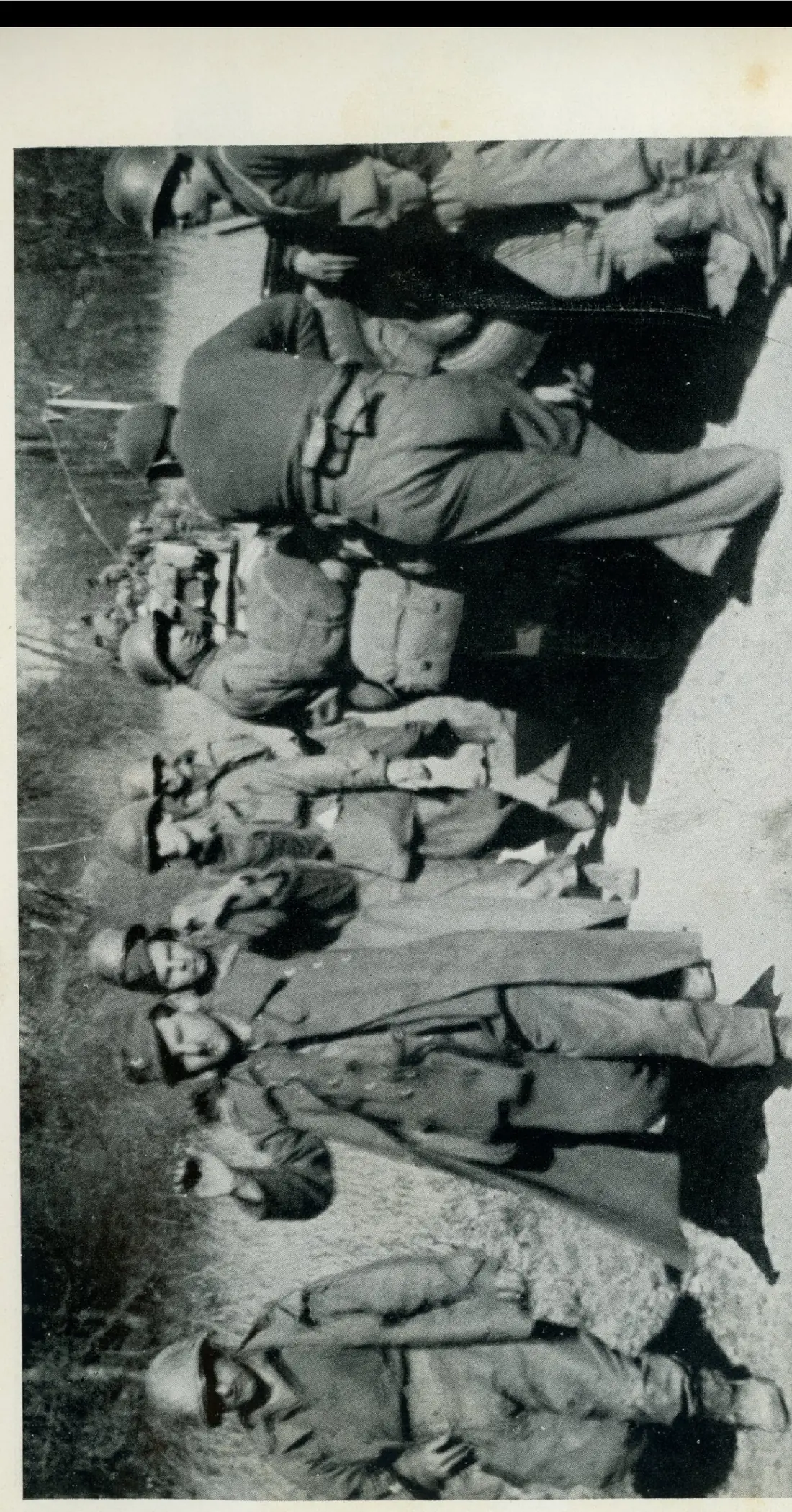 A column of German prisoners of war